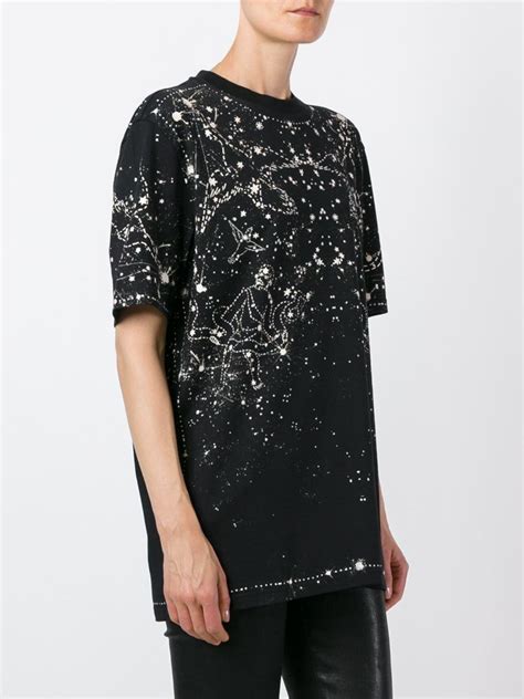 givenchy constellation shirt|Givenchy: Black Constellation T.